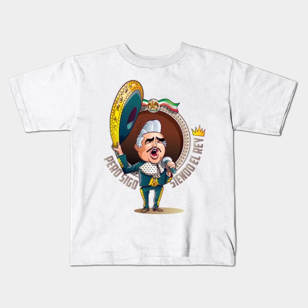 Vicente Fernandez Kids T-Shirt by Sauher